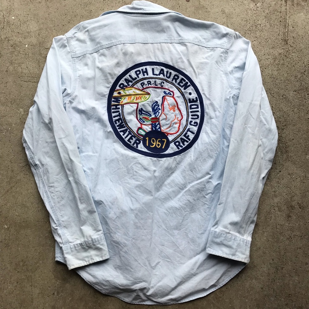 VTG Polo Ralph Lauren Indian head Button shirt